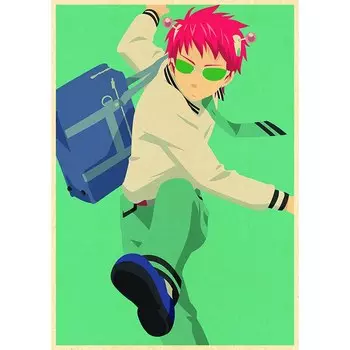 Плакат "Несчастливая жизнь Саики" luckydlongjie