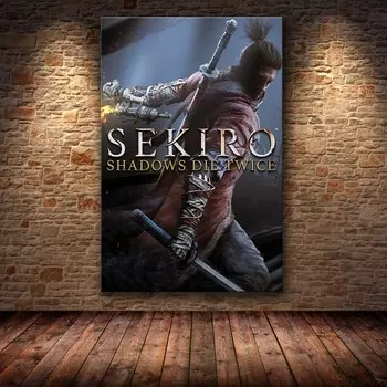 Плакат Sekiro: Shadows Die Twice на холсте Gryan