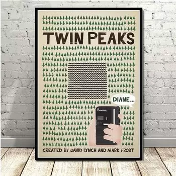 Плакат "Твин Пикс" на холсте