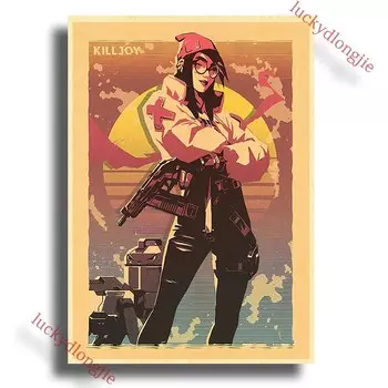 Плакат Valorant, Jett, luckydlongjie