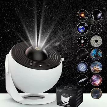 Планетарный проектор Galaxy Star Projector 13 листов пленки звездное небо светодиодная лампа подарки романтический ночник для декора спальни