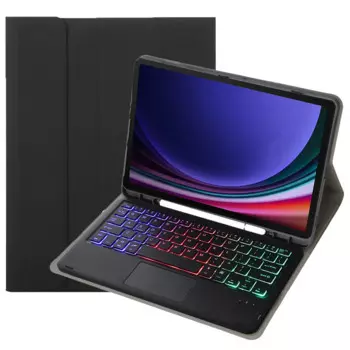 Планшет для Samsung Galaxy Tab S9/S9 FE X710/X716B/X718U с подсветкой Bluetooth-клавиатура из искусственной кожи, чехол для планшета