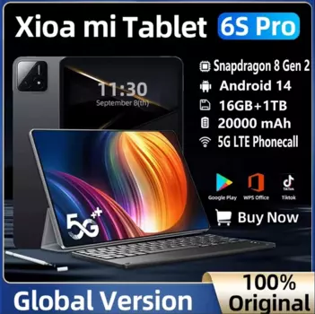 Планшет с функцией Android 14, 11 дюймов, Snapdragon 8 gen2, 16 ГБ/12 Гб, 1 ТБ