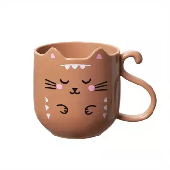 Пластиковая кружка с котом