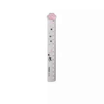 Пластиковая линейка Cat Paw Straight Ruler