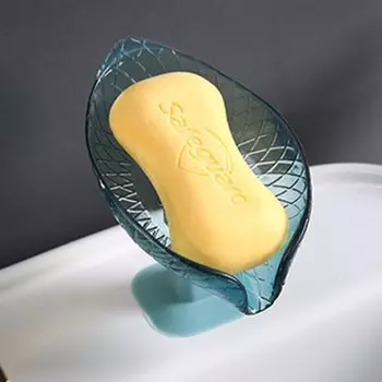 Пластиковая мыльница в форме листа
