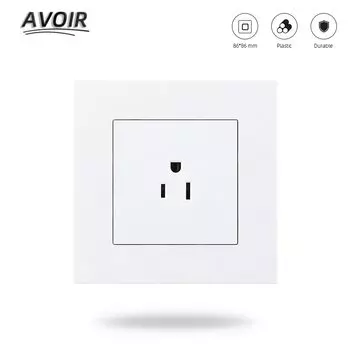 Пластиковая настенная розетка Avoir 15А