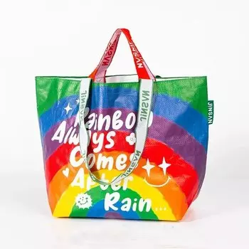 Пластиковая плетеная сумка для покупок