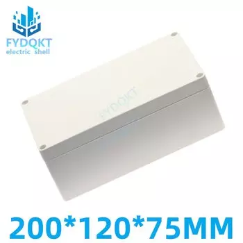 Пластиковая распределительная коробка ABS 200x120x75 мм