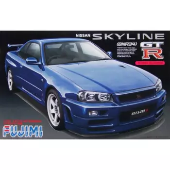 Пластиковая Сборная модель автомобиля Fujimi 03703, игрушка 1/24 Nissan Skyline BNR34 GTR Nismo, статическая модель, сборная модель, Набор для творчества