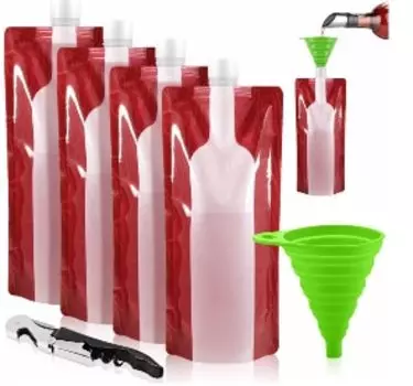 Пластиковая складная сумка для винных бутылок