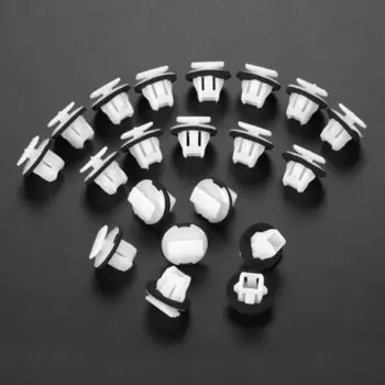 Пластиковые Автомобильные заклепки 20 шт., зажимы для автомобильной арки колеса, зажимы для отделки автомобилей, подходят для Nissan Juke & X-Trail T31, автомобильные заклепки для литья крыльев