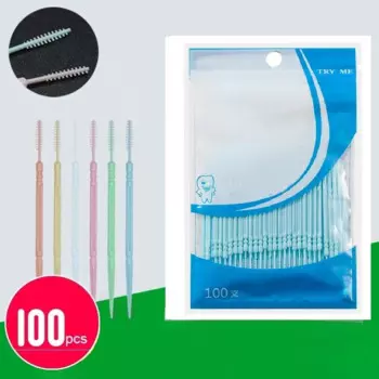 Пластиковые двойные зубные щетки 100 шт