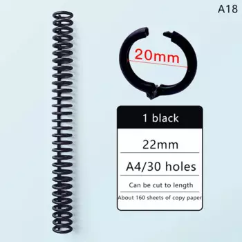 Пластиковые кольца для переплёта SD&HI, 30 отверстий, 12 мм/22 мм