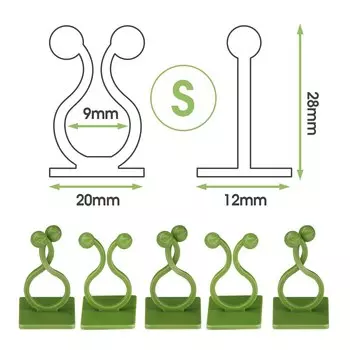 Пластиковые крепежные зажимы для растений MUCIAKIE 8-50PCS