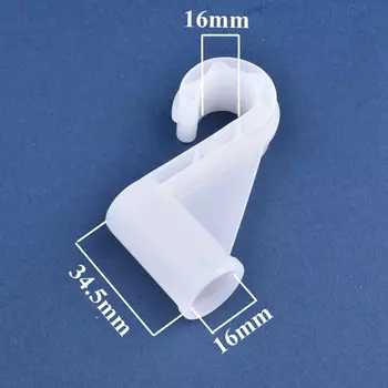Пластиковые крючки для растений 12-25 мм, белые, 5/10 шт