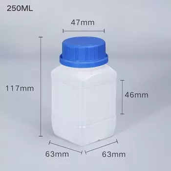 Пластиковые квадратные бутылки 250 мл