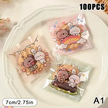 Пластиковые мультяшные пакеты для печенья и конфет WHPHous