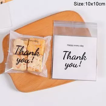 Пластиковые пакеты для сладостей ZQNYCY, 100 шт.