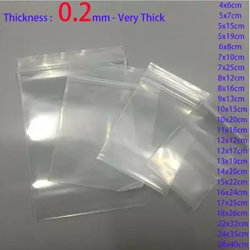 Пластиковые пакеты на молнии JGQUA для хранения