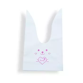 Пластиковые пакеты с кроличьими ушками для подарков