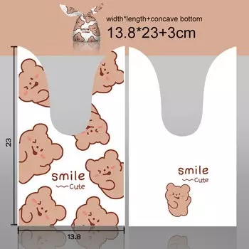 Пластиковые пакеты с кроличьими ушками для конфет 10/20 шт.