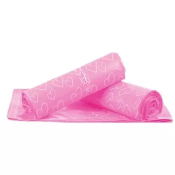 Пластиковые пакеты с розовым сердцем leotrusting