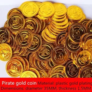 Пластиковые пиратские монеты BOOMCOOL 50 шт.