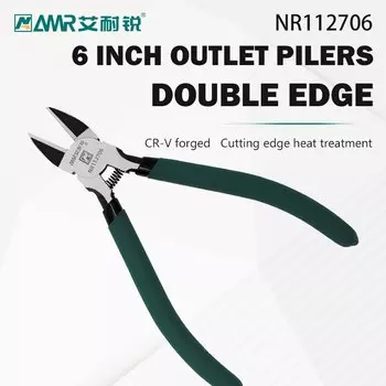 Пластиковые плоскогубцы CR-V 5/6 дюймов, ювелирные электрические кусачки для проводов, двухобрезные ножницы для резки, ручные инструменты, Инструмент электрика