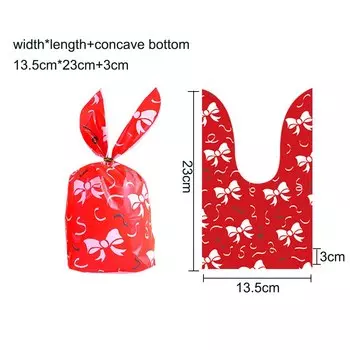 Пластиковые подарочные пакеты в виде кролика Tissy 10/20 шт.