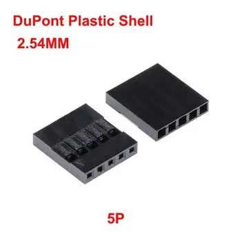 Пластиковые разъемы Dupont 2,54 мм 2/3/4/5/6/7/8/9/10/20 контактов