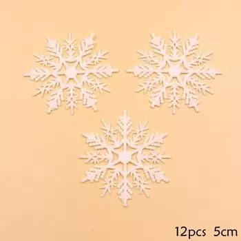 Пластиковые снежинки для украшения дома