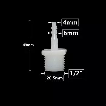 Пластиковые соединители для шланга KWZL 1/2 дюйма