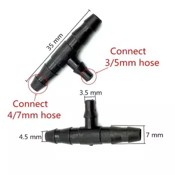 Пластиковые соединители для шлангов Adhere To Fly 1/4", набор из 100/200/500 шт.