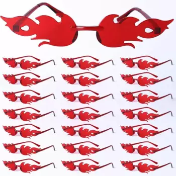 Пластиковые солнцезащитные очки с пламенем
