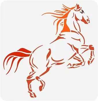 Пластиковые трафареты для рисования лошадей Beebeecraft