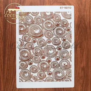 Пластиковые трафареты для выпечки цветов А4