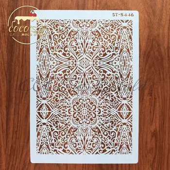 Пластиковые трафареты для выпечки и рисования бабочки/сова A4