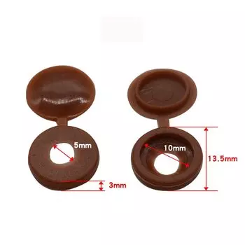 Пластиковые винтовые колпачки YUJI белые 50 шт