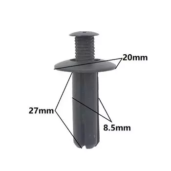 Пластиковые винтовые нажимные длинные расширяющиеся заклепки, панели, отделка, фиксаторы, автомобильные крепежные зажимы, универсальные (подходящий размер)