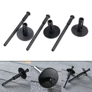 Пластиковые заклепки Yetaha, 50 шт., 6 мм, зажимы для бампера, юбки, реки, автомобильные запчасти для BMW, авто, потолка, внутри, крыло, фиксирующий Зажим