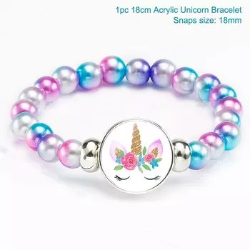 Пластиковый браслет с единорогом