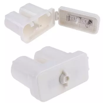 Белый двойной отсек, универсальный контейнер для батарей для газового водонагревателя, аксессуары, детали, пластиковая Двойная Батарея