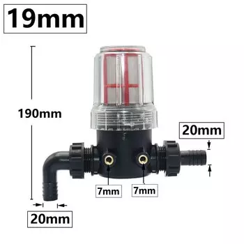 Пластиковый фильтр для полива KWZL, 60 меш, с колючим разъемом 19 мм 25 мм