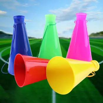 Пластиковый громкоговоритель Cheerleader Cheer, громкоговоритель, гудок, игрушка, футбольный фанат, труба для дня рождения