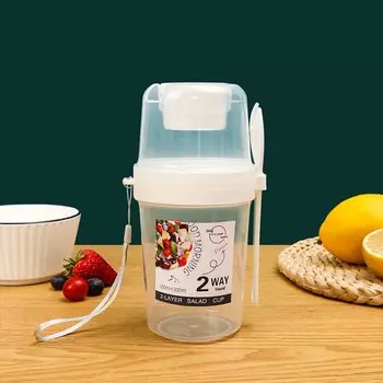 Пластиковый ланч-бокс с ложкой