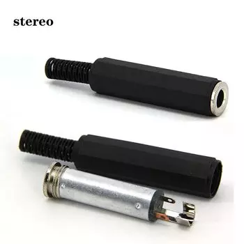 Пластиковый моно-стерео 6,35 мм, 2 3-полюсных аудиоразъема, гнездо 6,5, гнездовой разъем для микрофона, сварной микрофон L