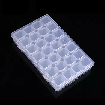 Пластиковый органайзер для бисера HWetR 28 секций