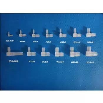 Пластиковый редукционный угловой штуцер CNWIKIYA 1.6-14 мм