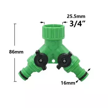 Пластиковый садовый разветвитель WXRWXY 3/4", 1/2"